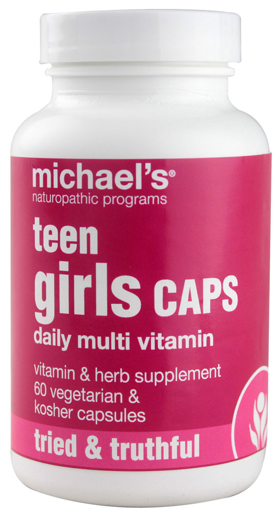slide 1 of 1, Michael's Naturopathic Teen Girls Multi Vitamin, 60 ct