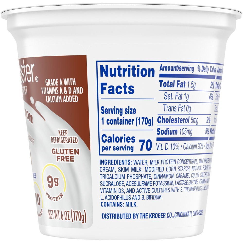 slide 3 of 3, Kroger CARBmaster Cultured Dairy Blend Cherry, 6 oz