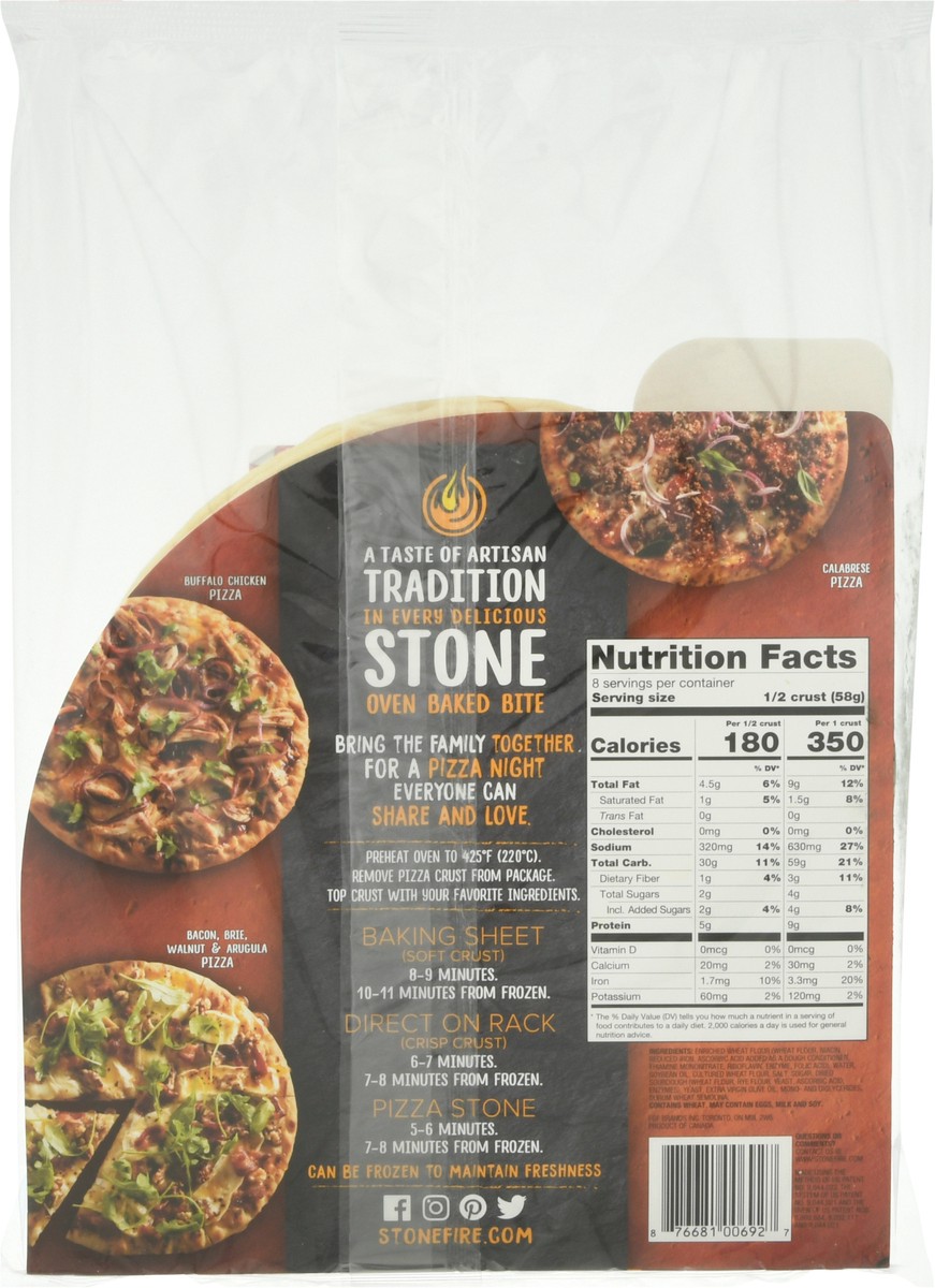 slide 4 of 9, Stonefire Thin Pizza Crust - 8.5", 8.5 in