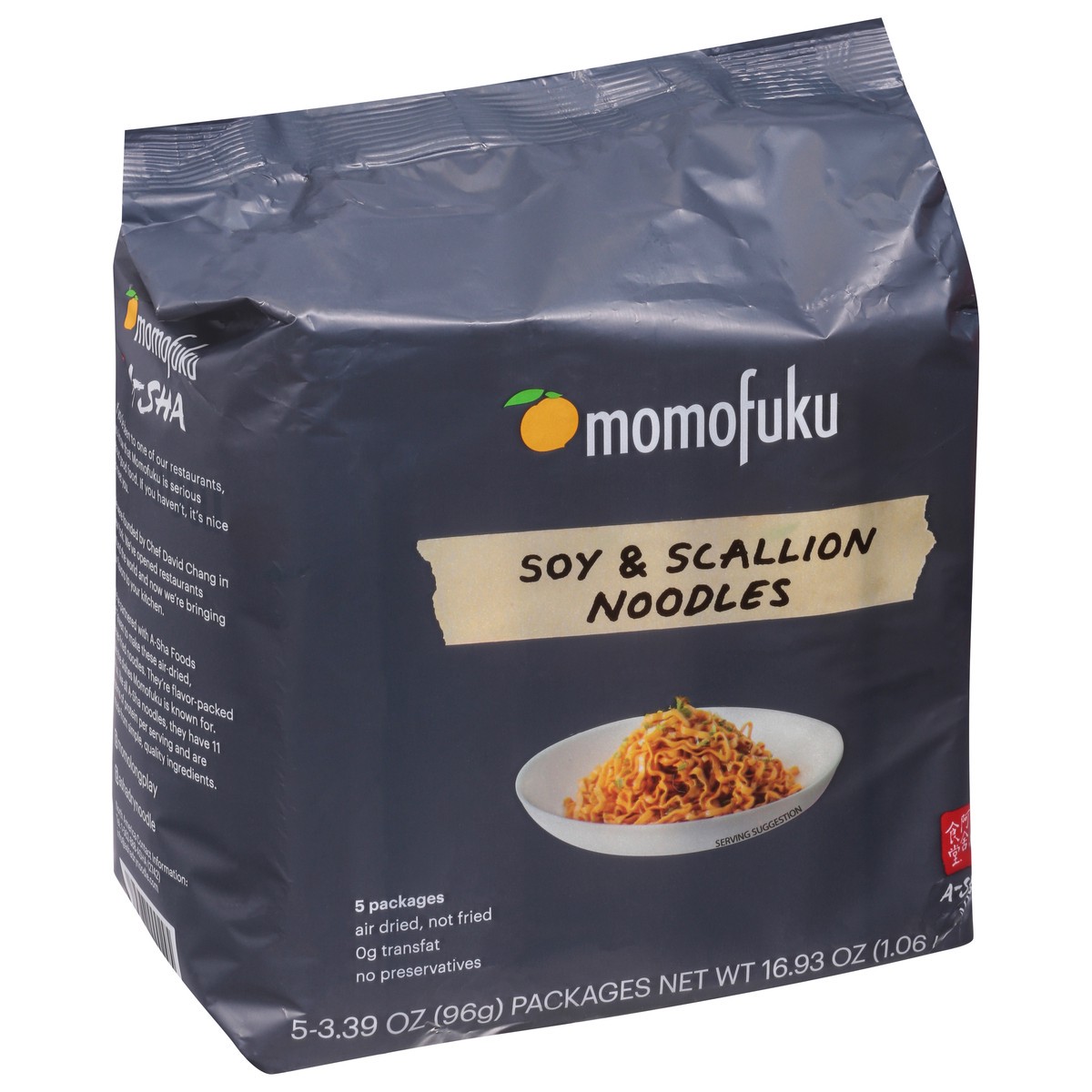 slide 3 of 9, Momofuku Soy & Scallion Noodles 5 - 3.39 oz Packs, 5 ct