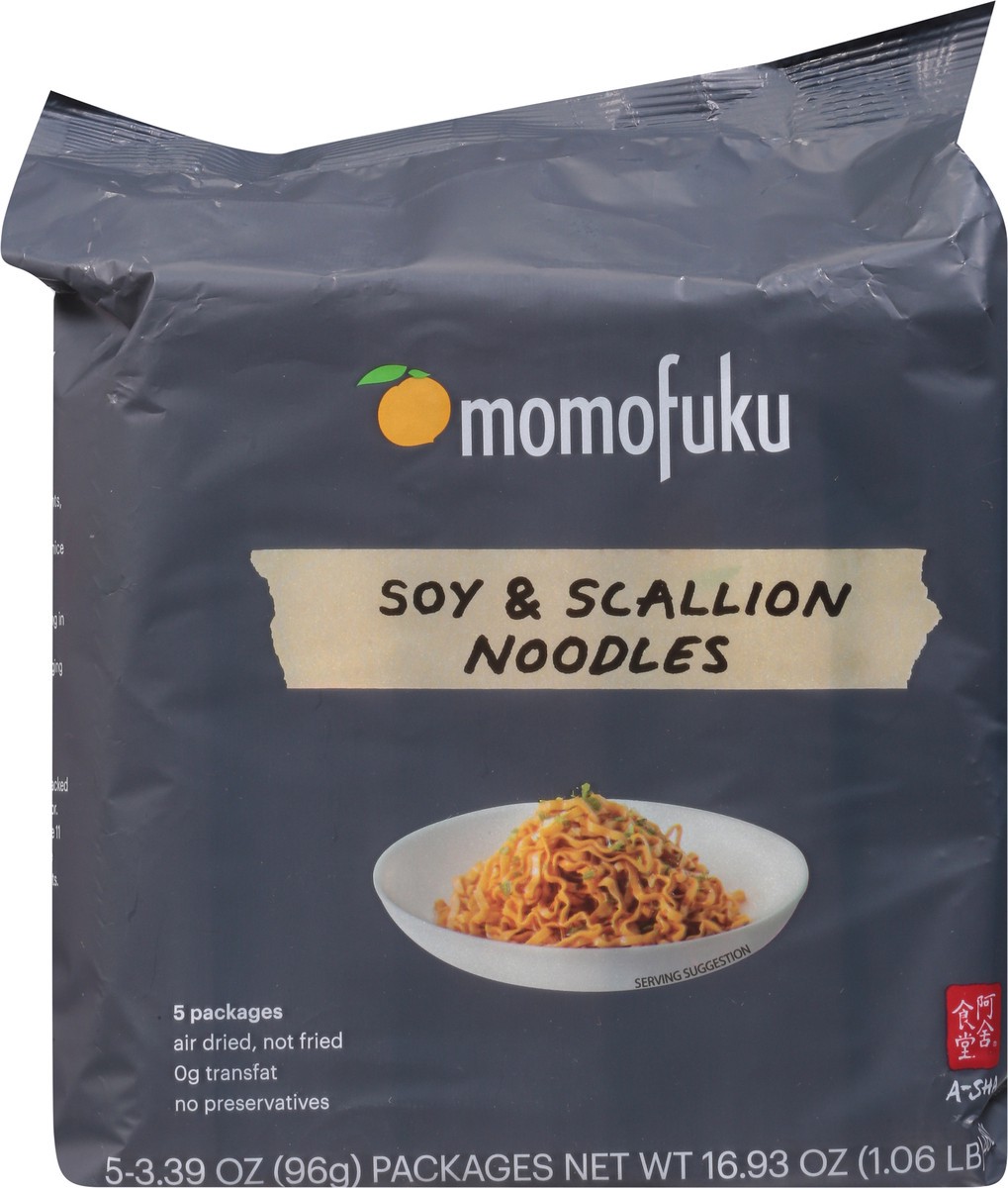 slide 2 of 9, Momofuku Soy & Scallion Noodles 5 - 3.39 oz Packs, 5 ct