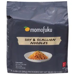 Momofuku Soy & Scallion Noodles 5 - 3.39 oz Packs