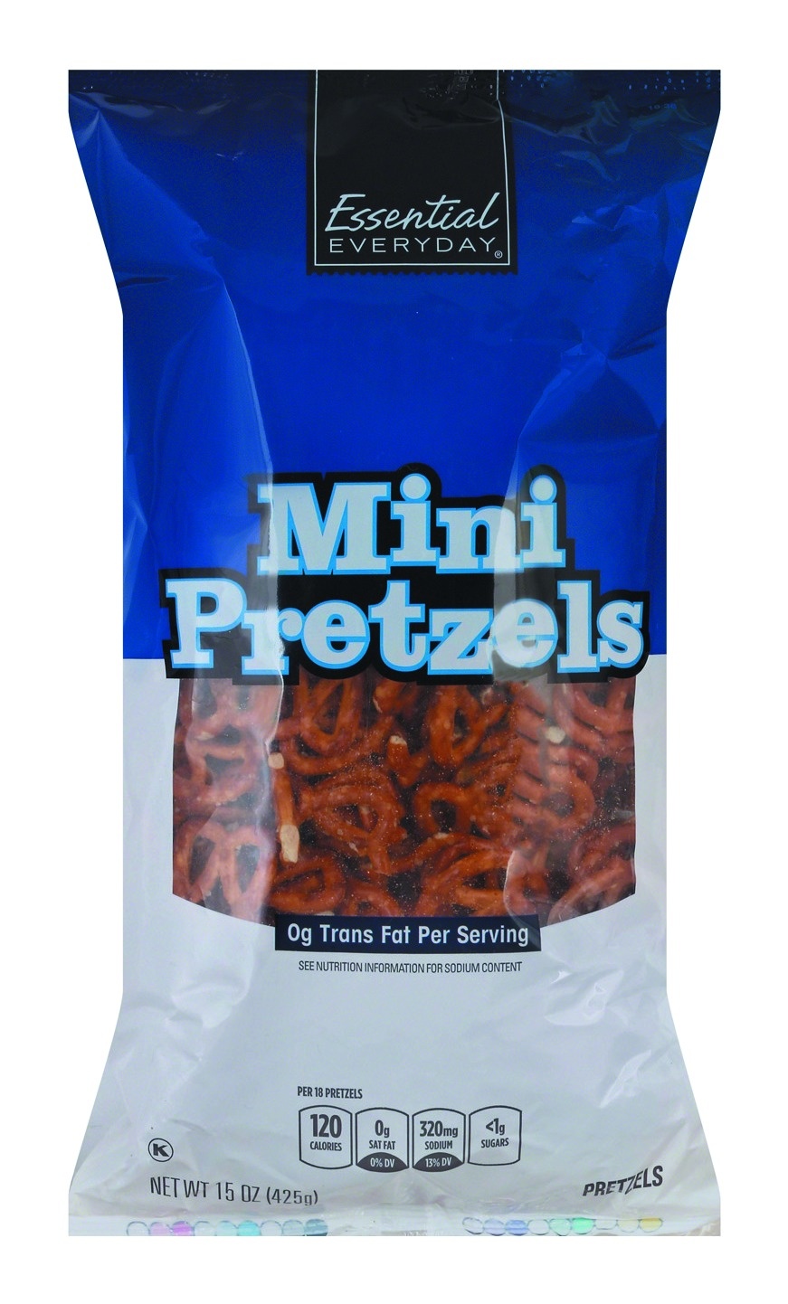 slide 1 of 1, Essential Everyday Pretzel Mini, 15 oz