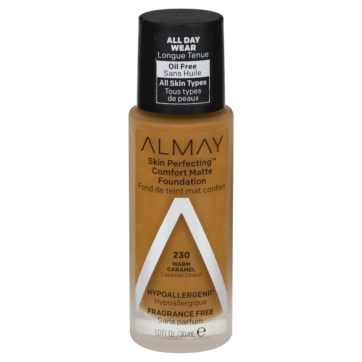 slide 2 of 12, Almay Skin Perfecting Comfort Matte Foundation, Warm Caramel, 1 oz