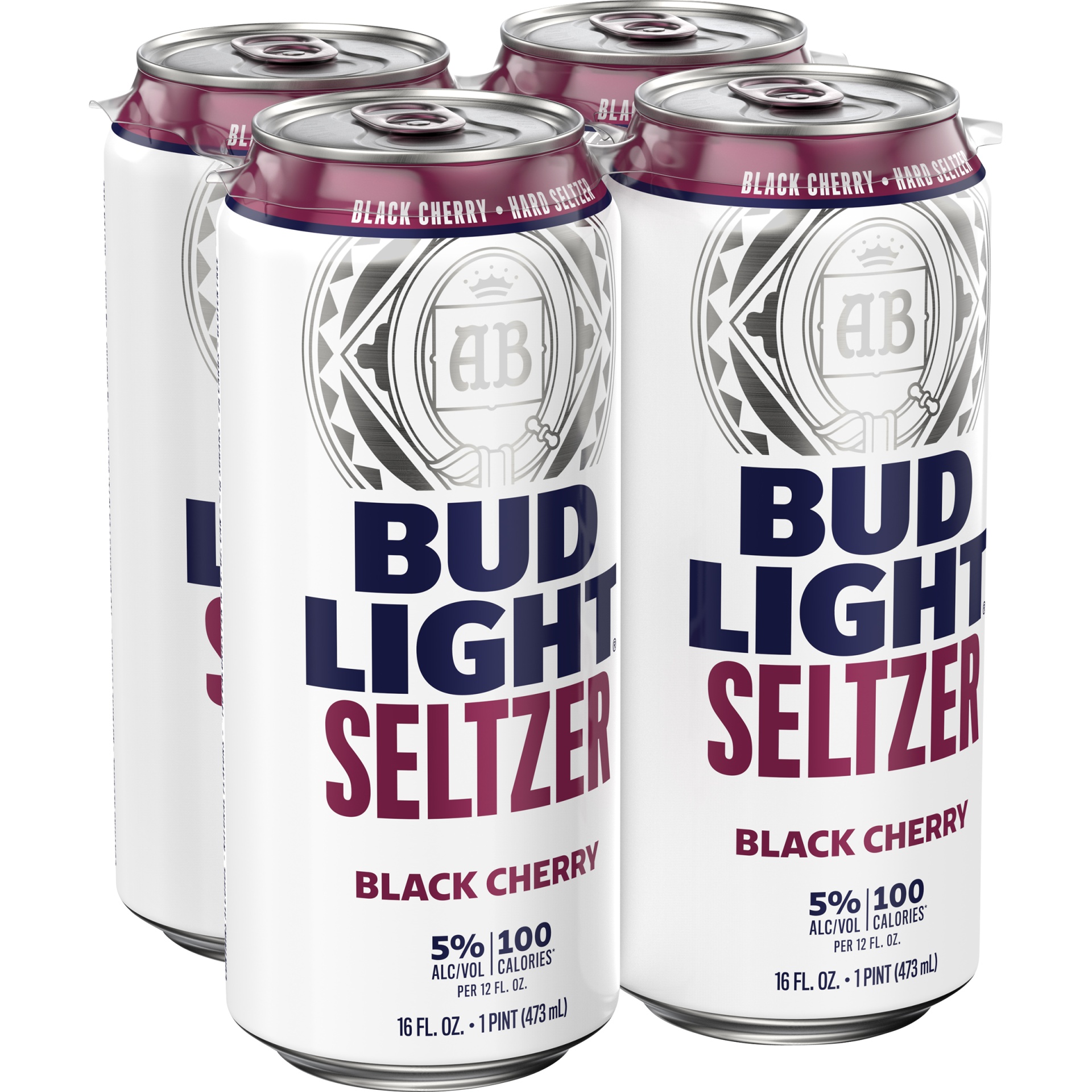 slide 1 of 1, Bud Light Black Cherry Seltzer, 5% ABV, 16 oz