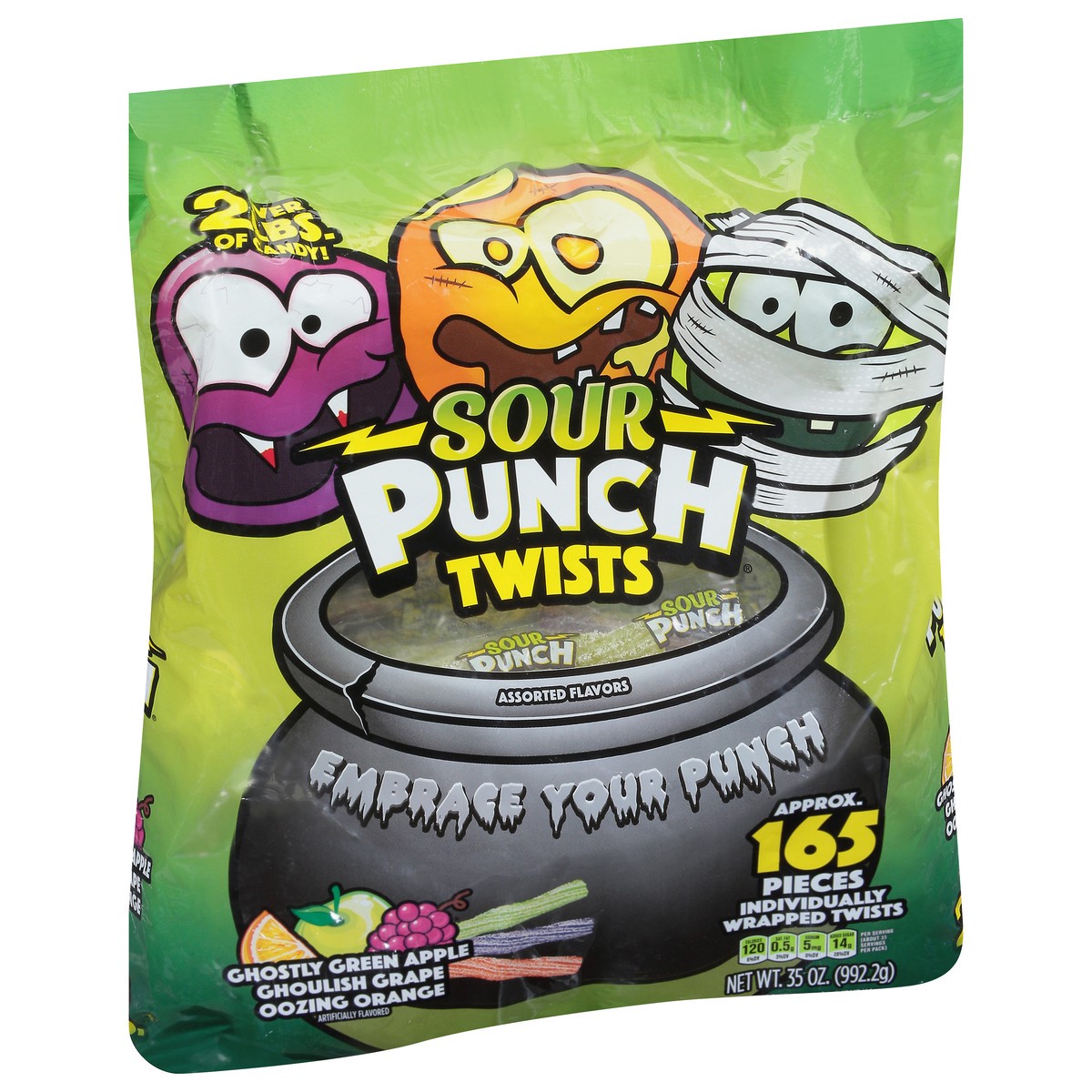 slide 2 of 9, Sour Punch Assorted Flavors Candy 35 oz, 35 oz