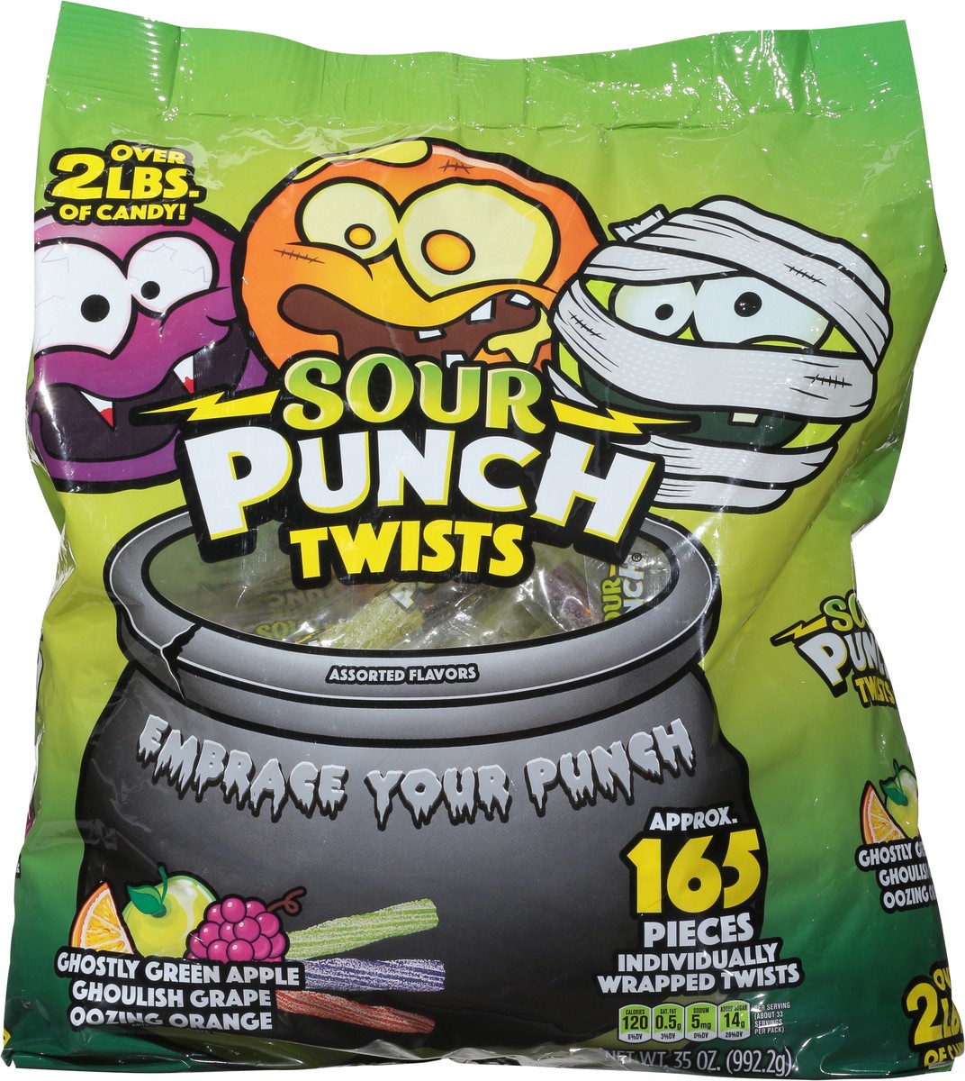 slide 4 of 9, Sour Punch Assorted Flavors Candy 35 oz, 35 oz