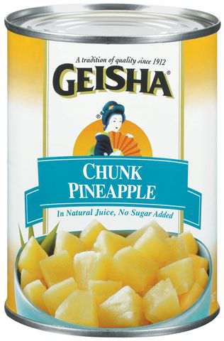 slide 1 of 1, Geisha Pineapple Chunk, 20 oz