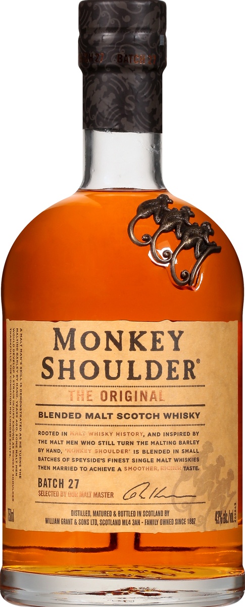 slide 7 of 9, Monkey Shoulder Blended Scotch, 750 ml