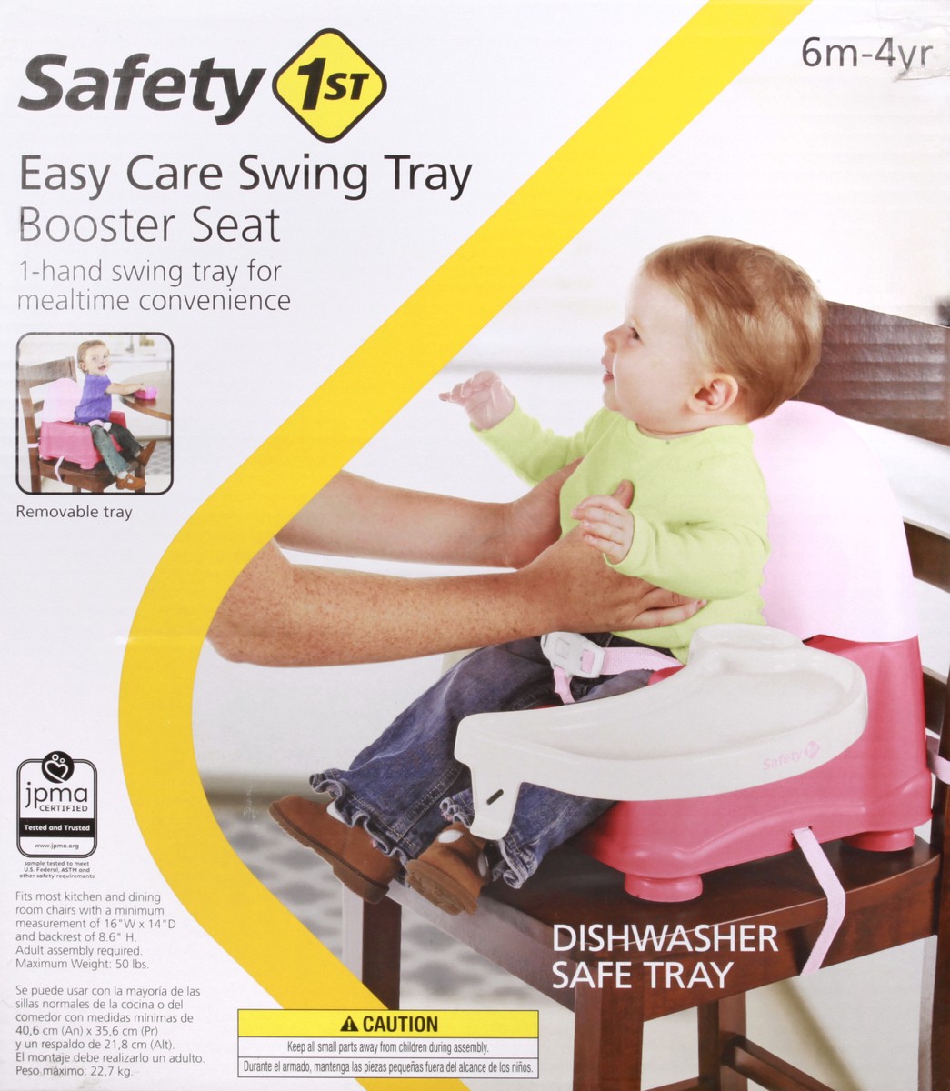 slide 8 of 10, Safety 1st Coral Crush Easy Care Swing Tray Booster Seat 1 ea, 1 ea