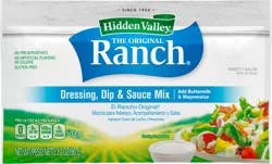 Hidden Valley Original Ranch Dressing Dip and Sauce Mix, 3.2 Ounce Packet