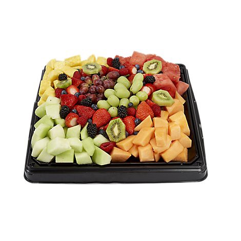 slide 1 of 1, Deli Square Fruit Tray No Dip, 1 ct