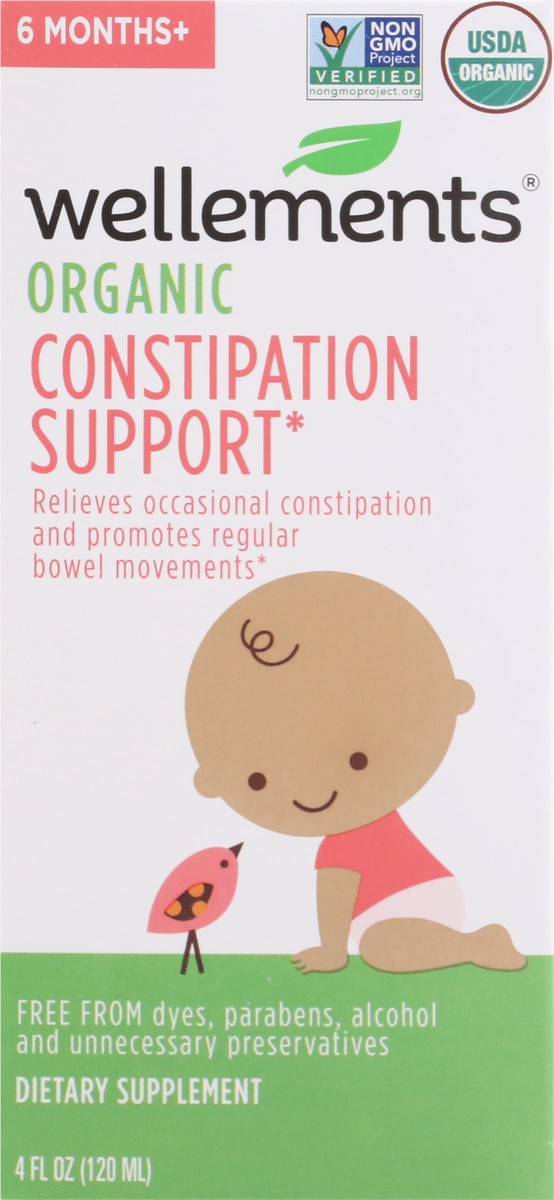 slide 10 of 13, Wellements Organic Constipation Support 4 fl oz, 4 fl oz