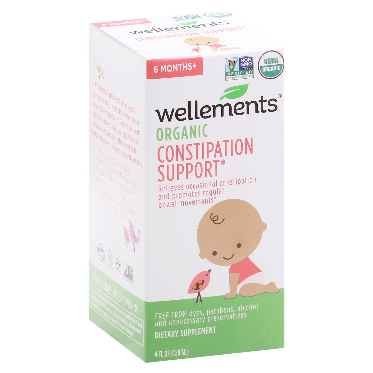 slide 2 of 13, Wellements Organic Constipation Support 4 fl oz, 4 fl oz