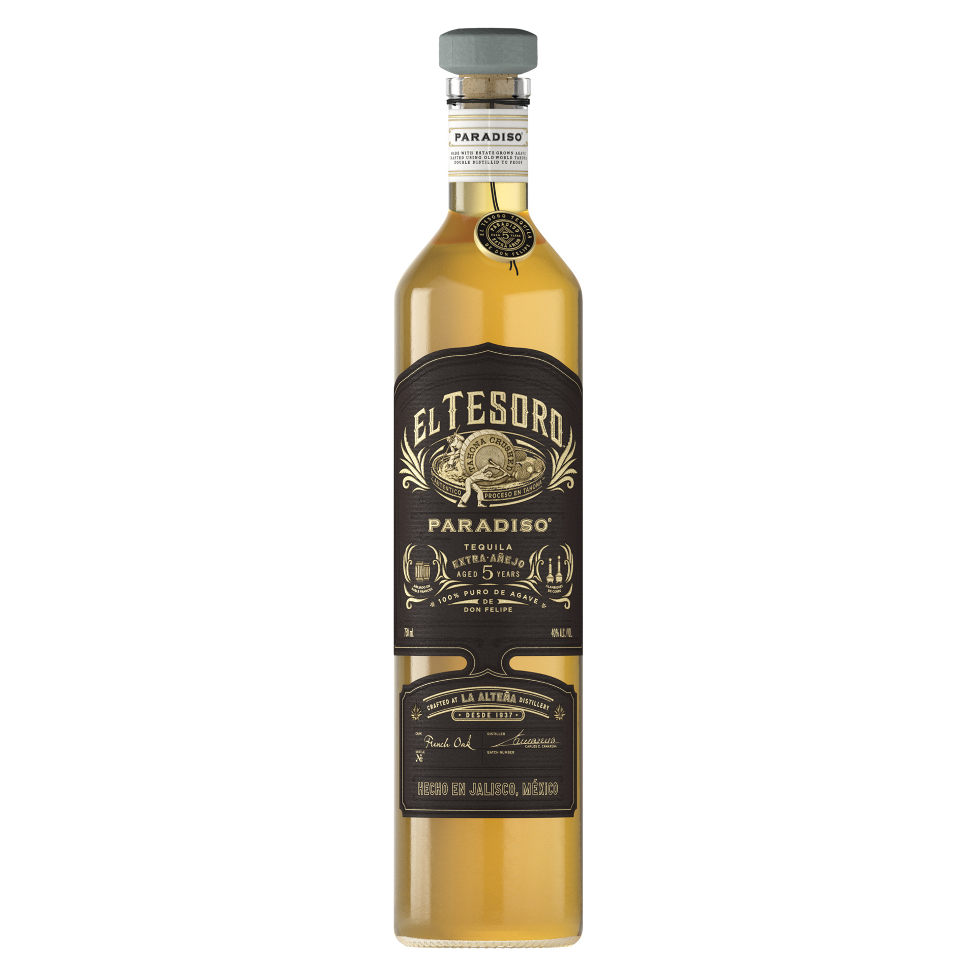 slide 2 of 2, El Tesoro 5 Year Old Paradiso Extra Añejo Tequila 750 ml, 
