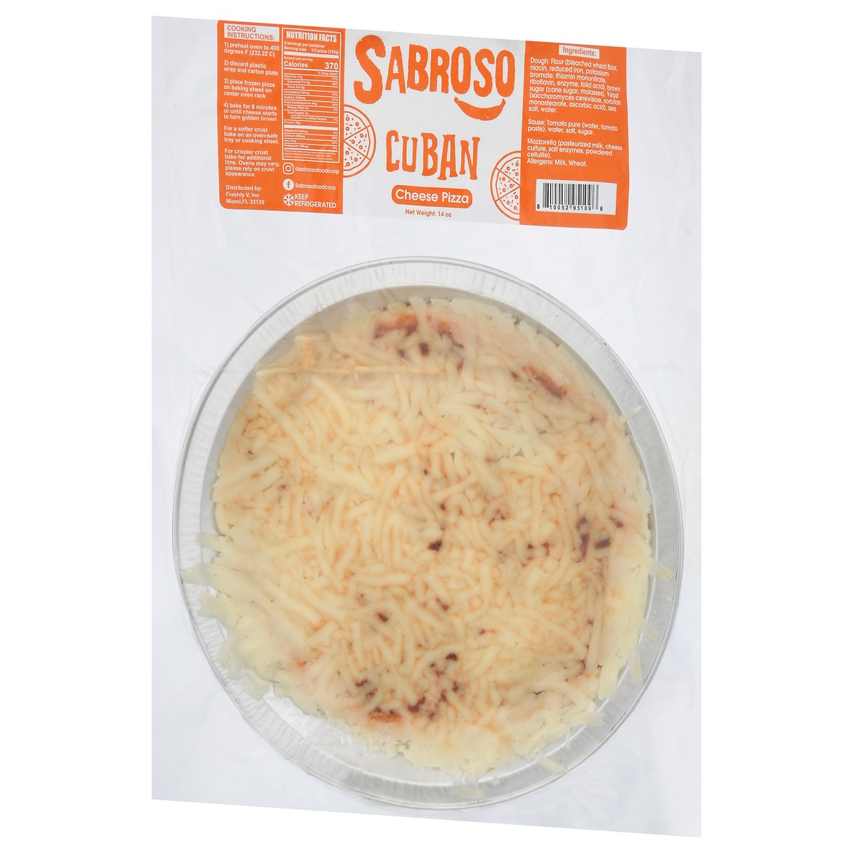 slide 9 of 9, Sabroso Cuban Cheese Pizza 14 oz, 14 oz