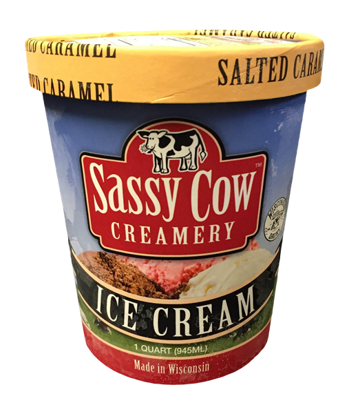 slide 1 of 1, Sassy Cow Creamery Ice Cream Salted Caramel, 1 qt