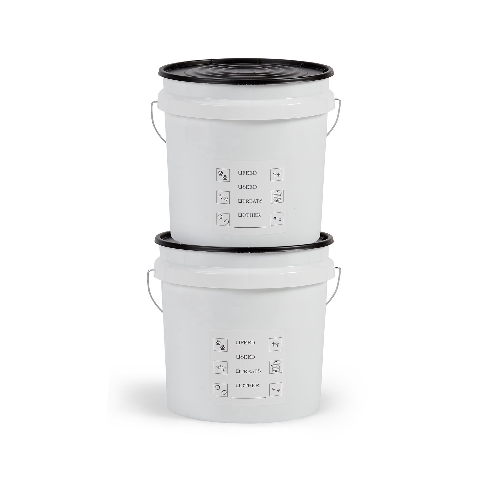slide 1 of 1, United Solutions Pet Food Container Bucket 2-Pack, 2 gal