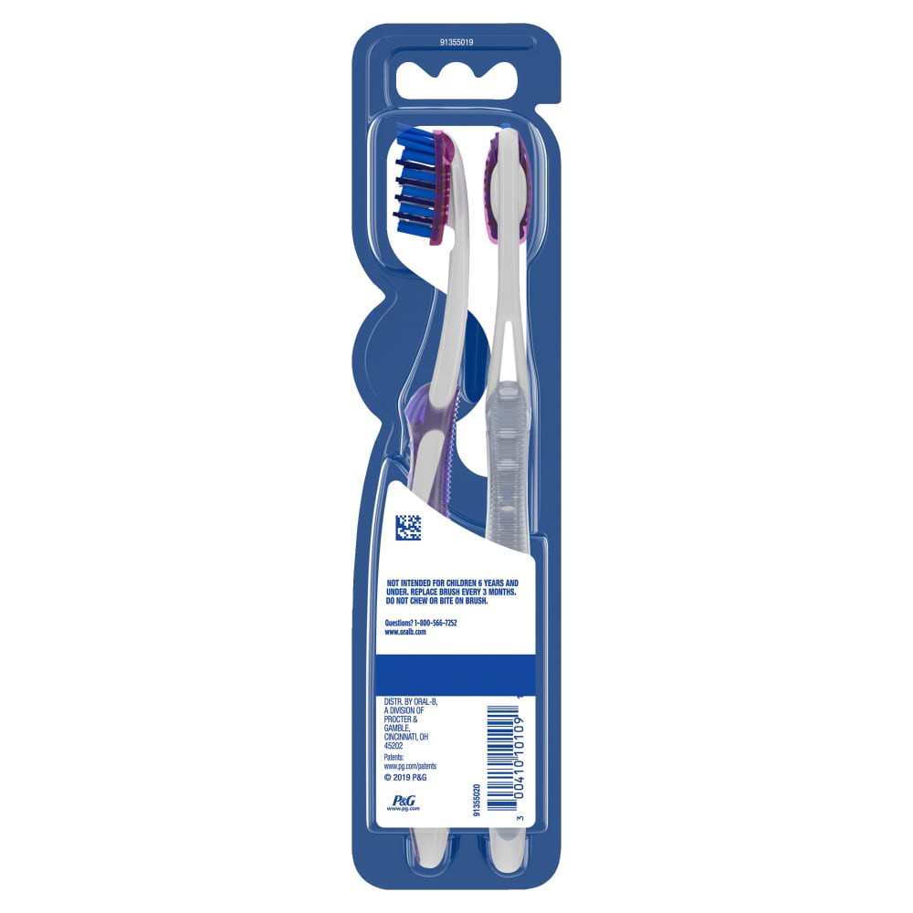 slide 2 of 6, Oral-B Pro Whitening Toothbrushes, Medium, 2 Count, 2 ct