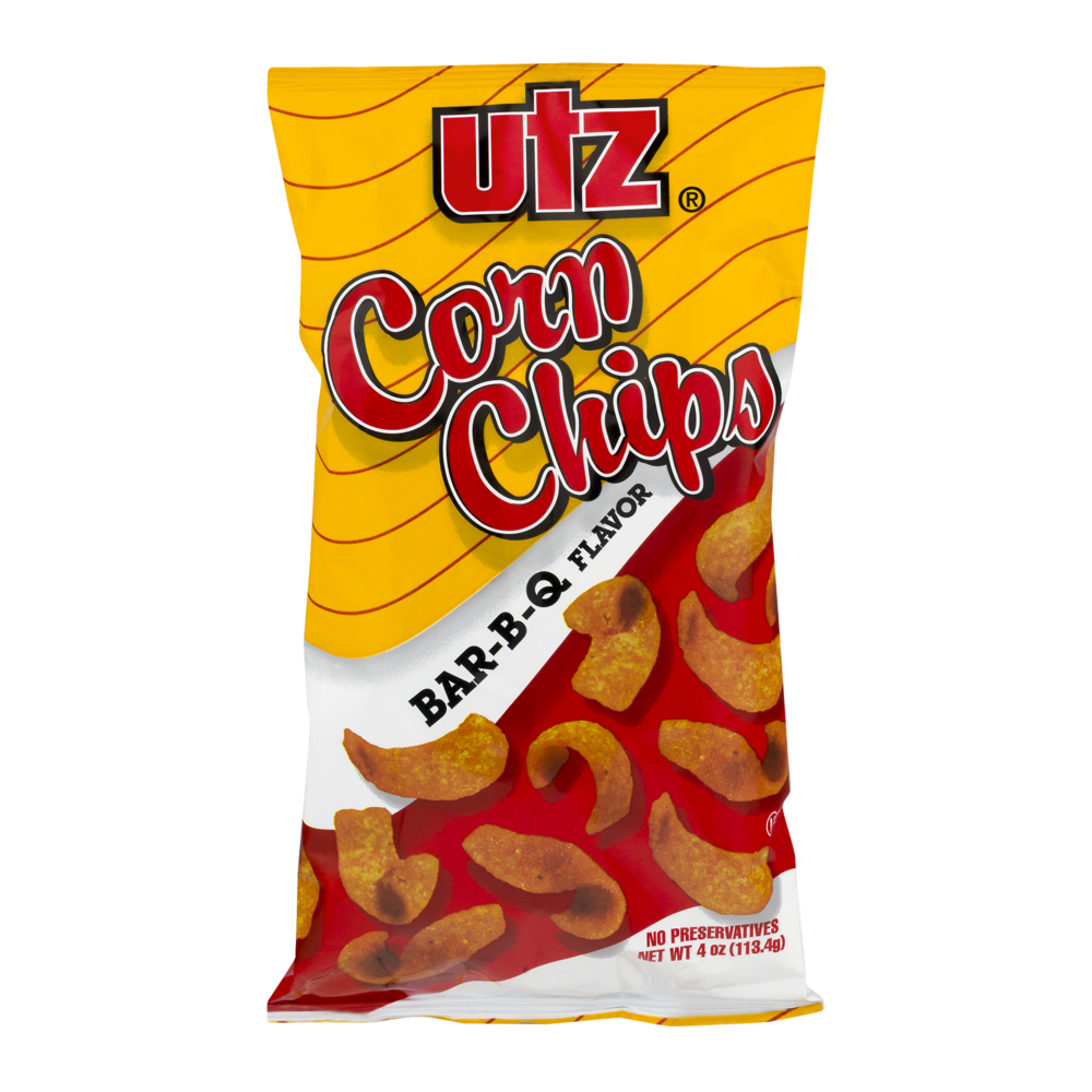 slide 1 of 1, Utz Corn Chips BBQ, 4 oz