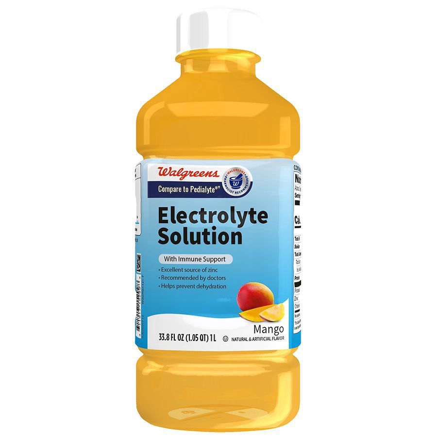 slide 1 of 5, Walgreens Electrolyte Solution With Zinc Mango, 1 liter