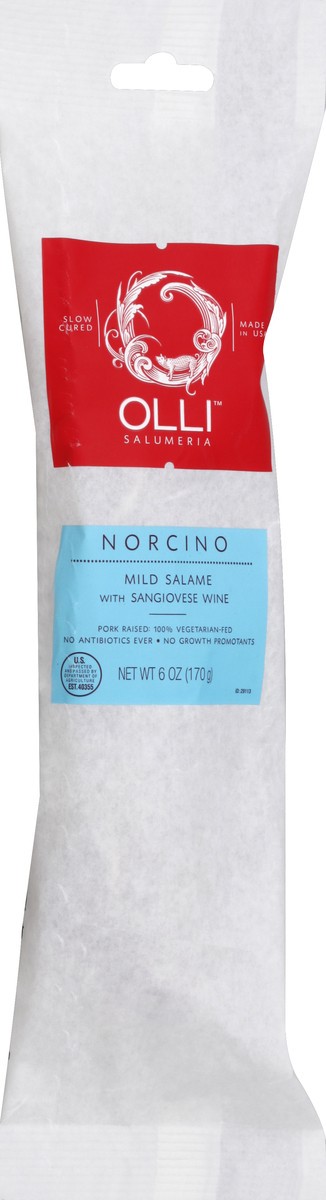 slide 2 of 4, Olli Salumeria Slow Cured Mild Salame Norcino, 6 oz