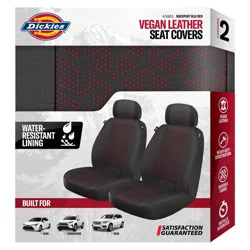 Dickies Seat Covers - Rockport Black Red