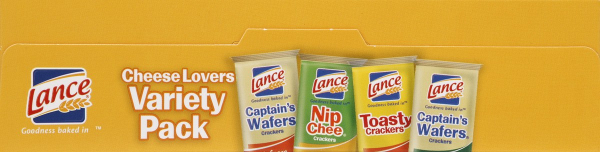 slide 2 of 4, Lance Cheese Lovers Variety Pack Sandwich Crackers, 10.75 oz