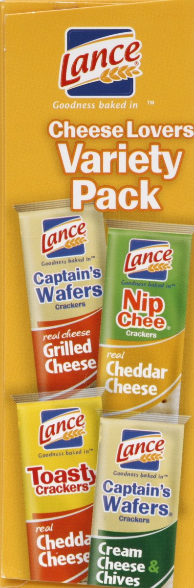 slide 3 of 4, Lance Cheese Lovers Variety Pack Sandwich Crackers, 10.75 oz