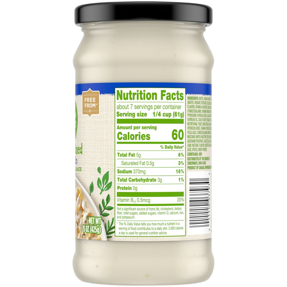 slide 3 of 3, Simple Truth Plant Based Alfredo Vegan Pasta Sauce, 15 oz