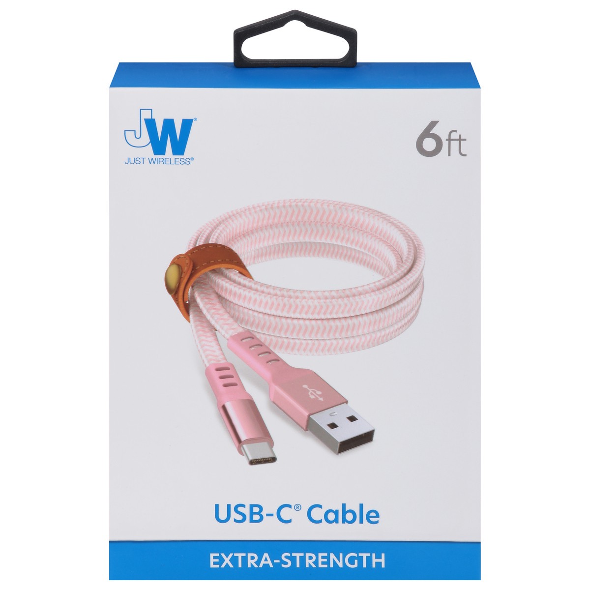 slide 10 of 12, Just Wireless 6 Feet Extra-Strength USB-C Cable 1 ea, 1 ct