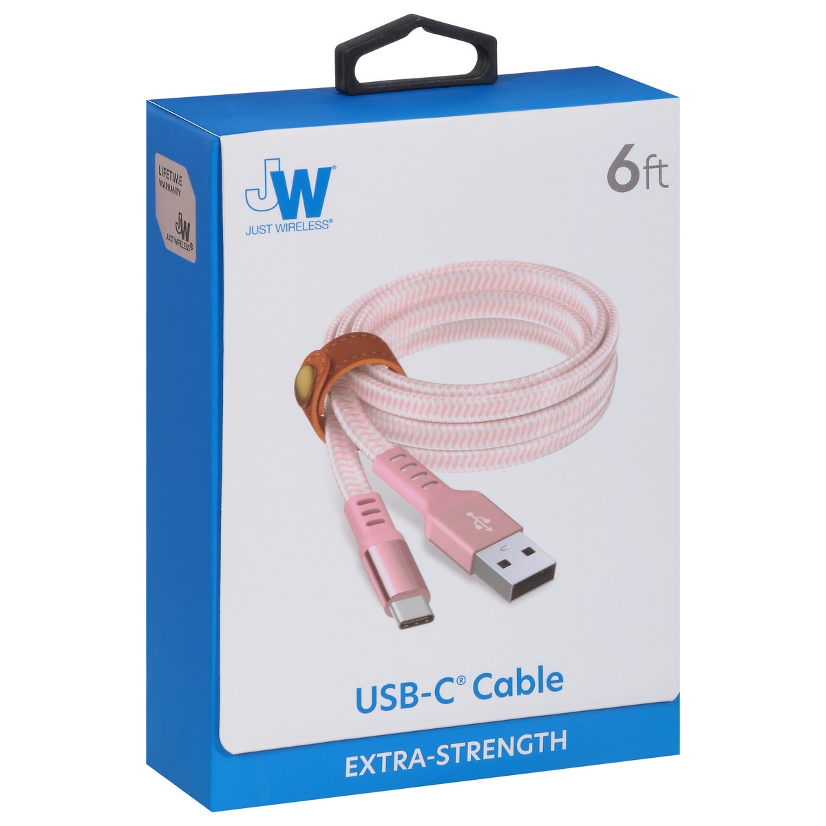 slide 8 of 12, Just Wireless 6 Feet Extra-Strength USB-C Cable 1 ea, 1 ct