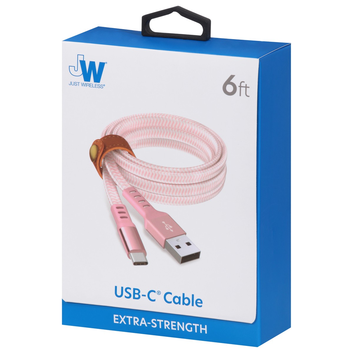 slide 11 of 12, Just Wireless 6 Feet Extra-Strength USB-C Cable 1 ea, 1 ct