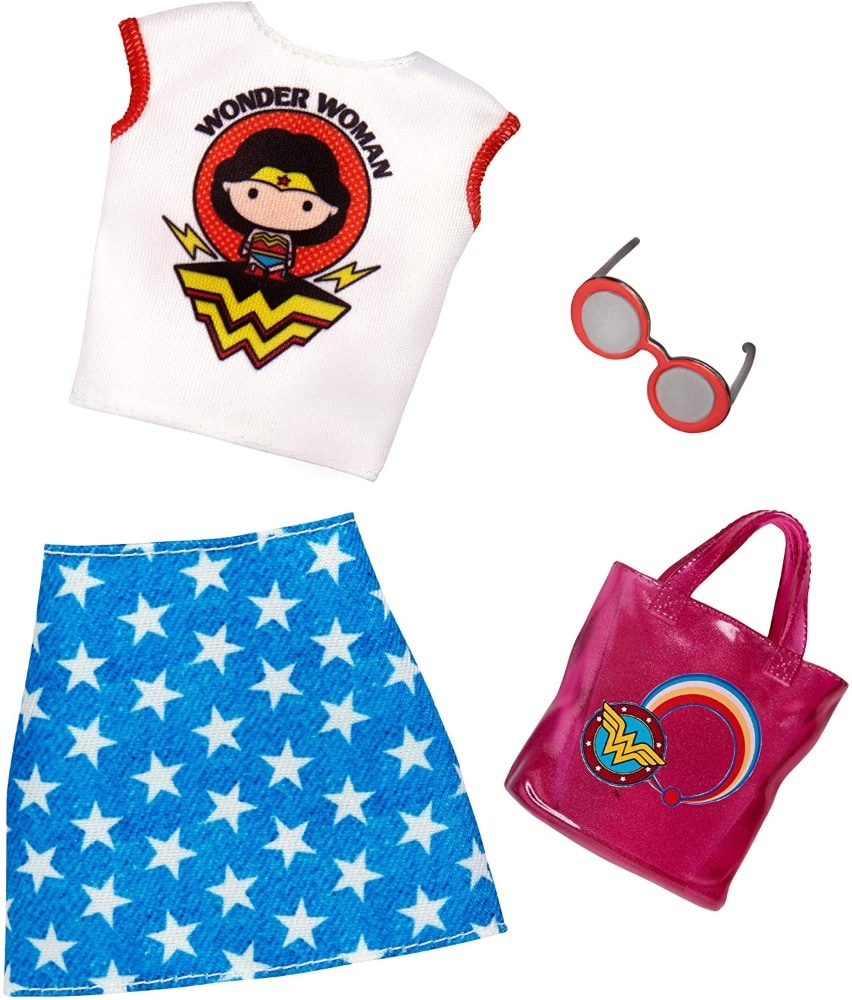 slide 1 of 1, Barbie Fashions, Wonder Woman, Blue Skirt, 1 ct