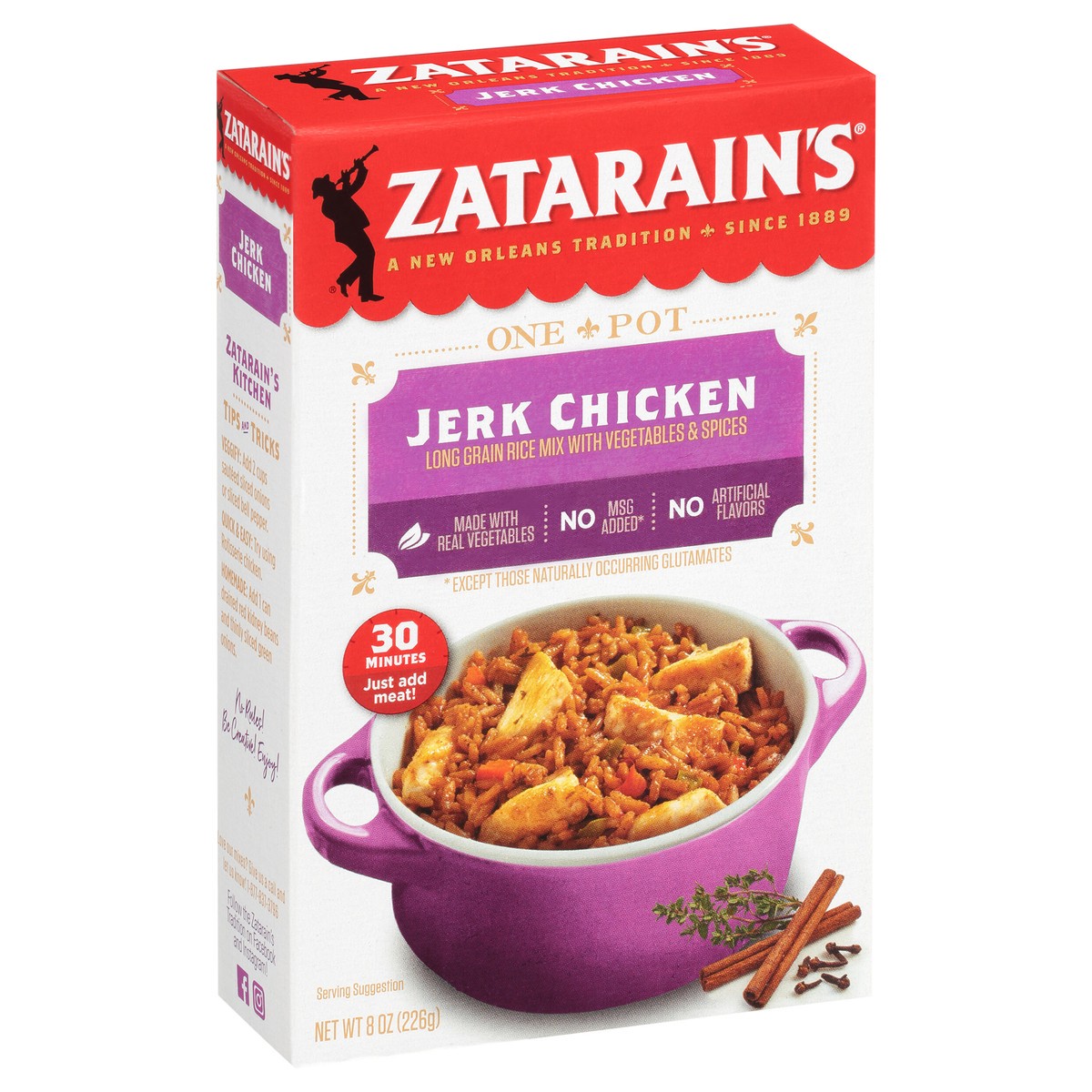 slide 12 of 13, Zatarain's Jerk Chicken Rice, 8 oz