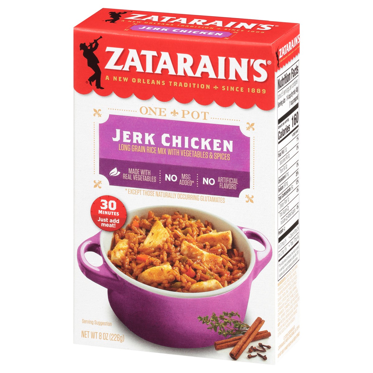 slide 13 of 13, Zatarain's Jerk Chicken Rice, 8 oz