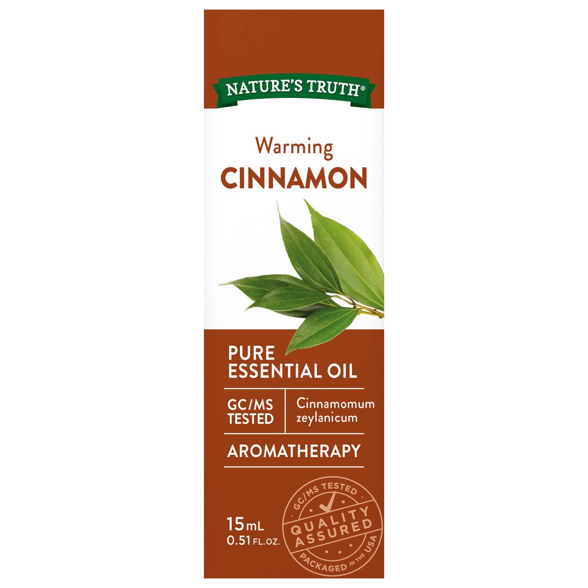 slide 1 of 8, Nature's Truth Warming Cinnamon Pure Essential Oil 0.51 fl oz, 0.51 fl oz