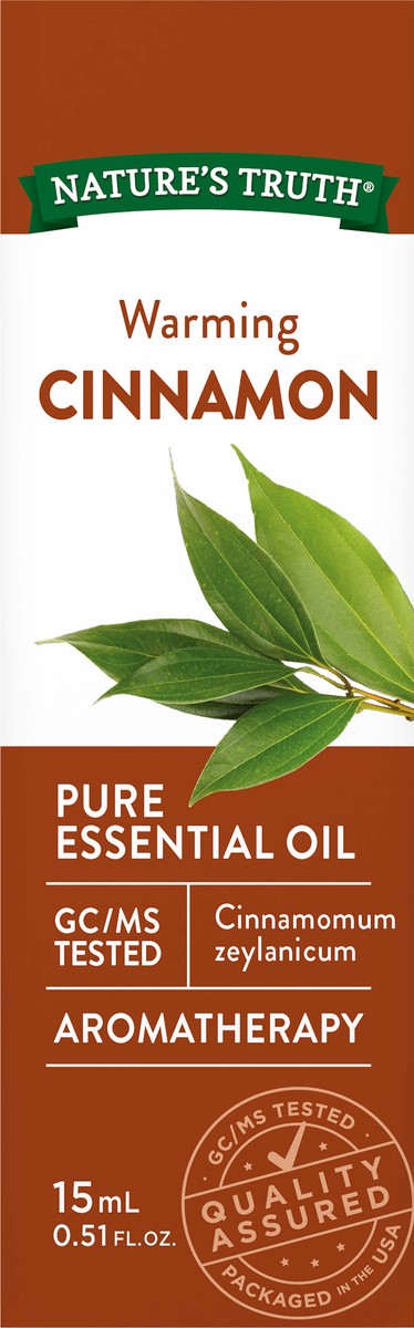 slide 7 of 8, Nature's Truth Warming Cinnamon Pure Essential Oil 0.51 fl oz, 0.51 fl oz