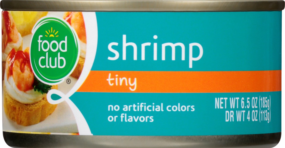 slide 9 of 10, Food Club Tiny Shrimp, 4 oz