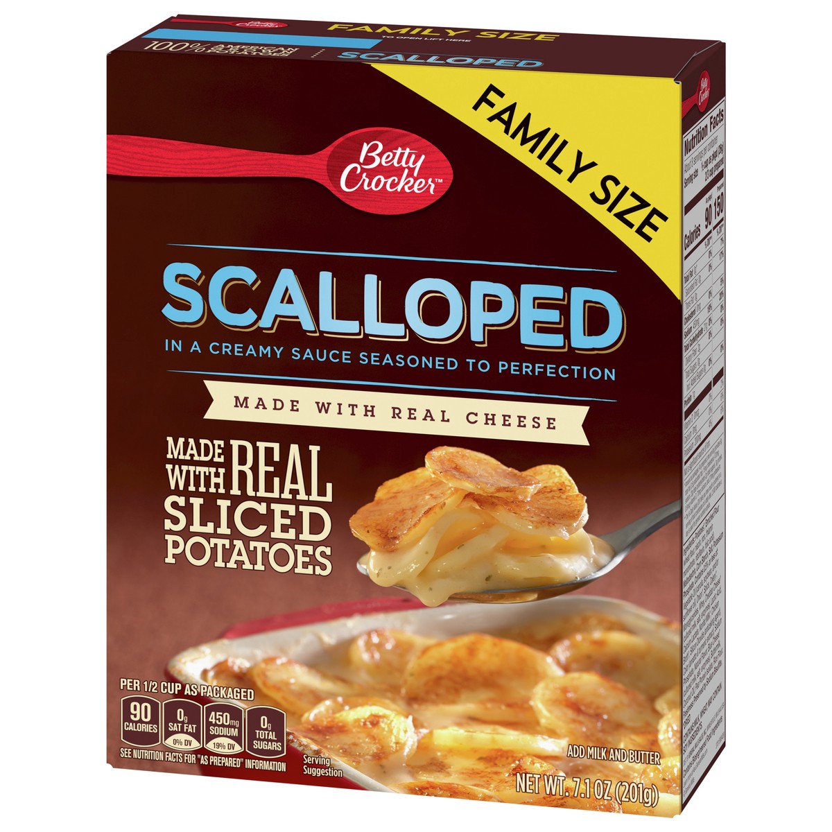 slide 4 of 9, Betty Crocker Scalloped Potatoes, Made with Real Cheese, 7.1 oz, 7.1 oz