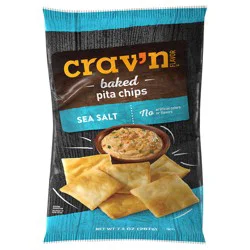 Crav'n Flavor Baked Sea Salt Pita Chips 7.3 oz
