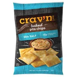 Crav'n Flavor Baked Sea Salt Pita Chips 7.3 oz