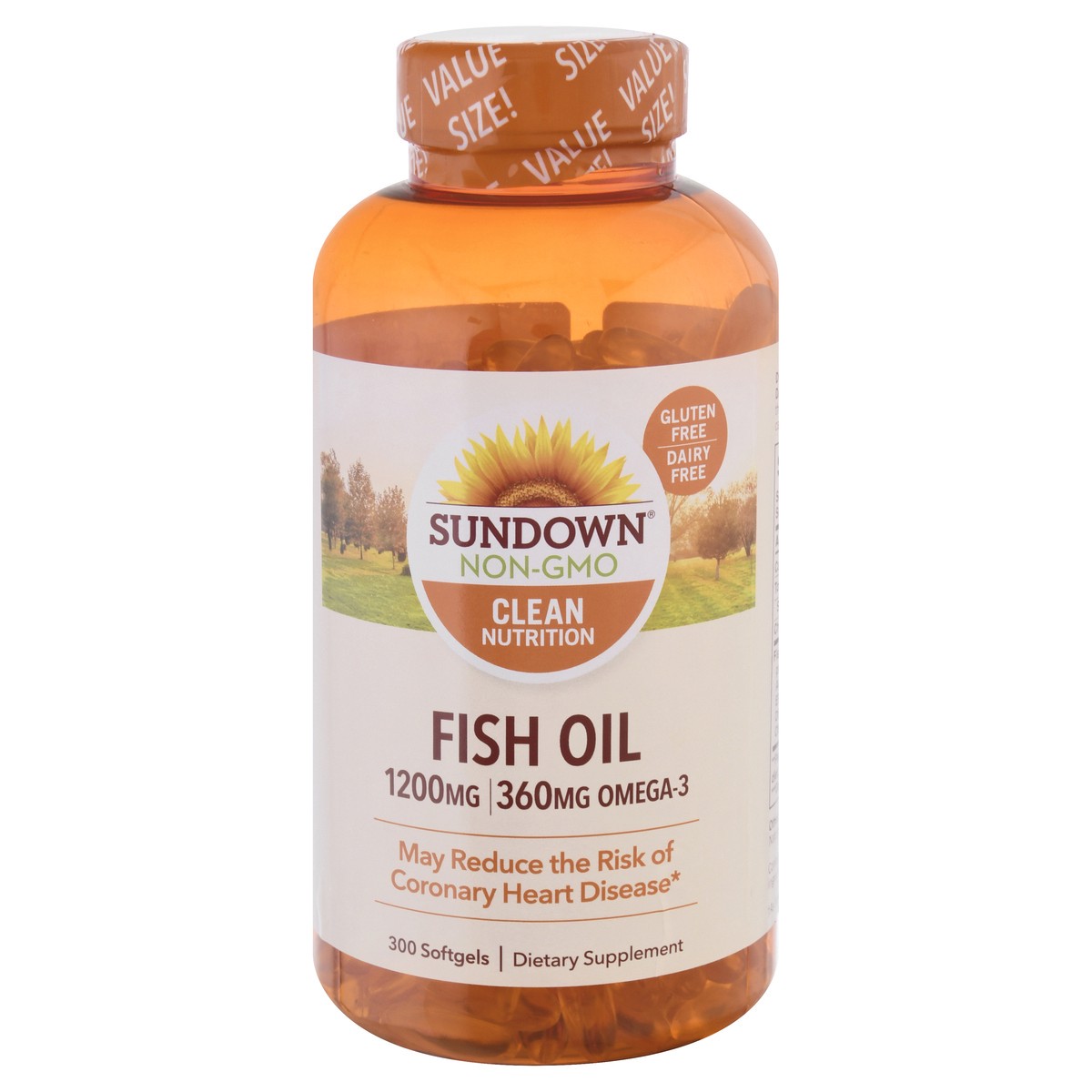 slide 1 of 11, Sundown Naturals Fish Oil 1200 Mg Omega 3 360 Mg Softgels, 300 ct