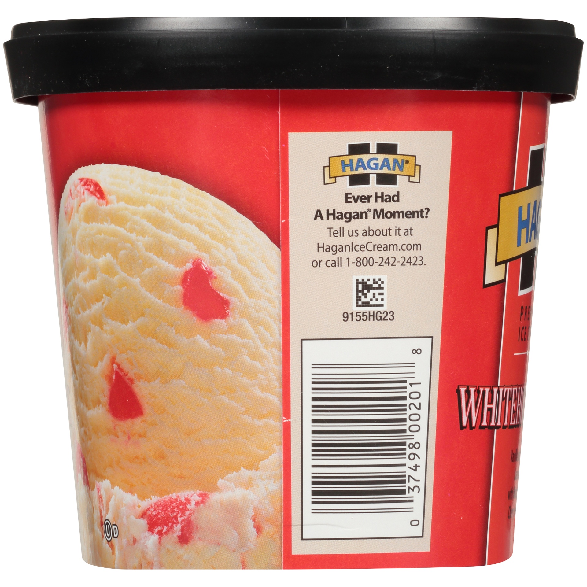 slide 6 of 7, Hagan Whitehouse Cherry Premium Ice Cream, 1.5 qt