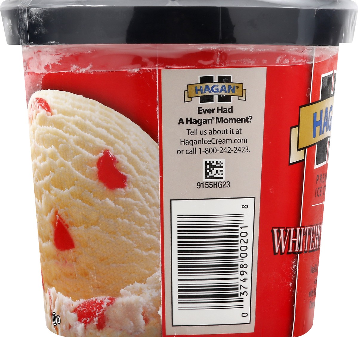 slide 4 of 10, Hagan Whitehouse Cherry Premium Ice Cream, 1.5 Quarts, 1.5 qt