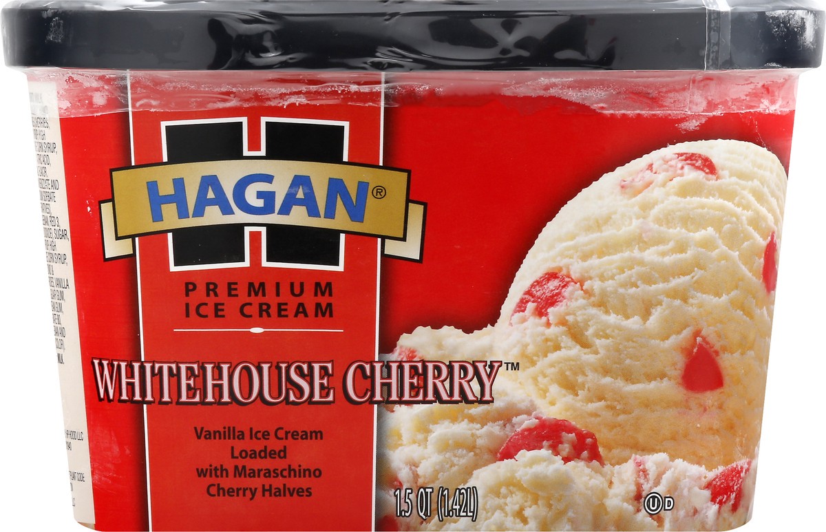 slide 5 of 10, Hagan Whitehouse Cherry Premium Ice Cream, 1.5 Quarts, 1.5 qt