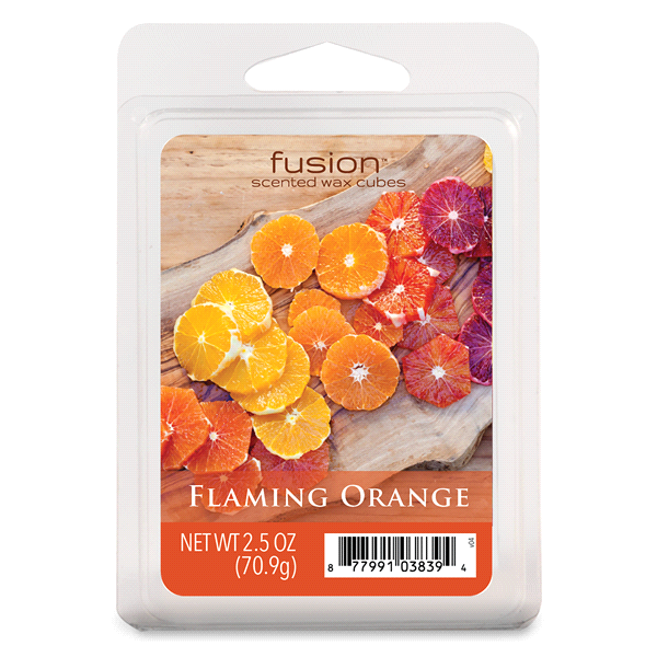 slide 1 of 1, ScentSationals Fusion Flamingo Orange Scented Wax Cubes, 2.5 oz