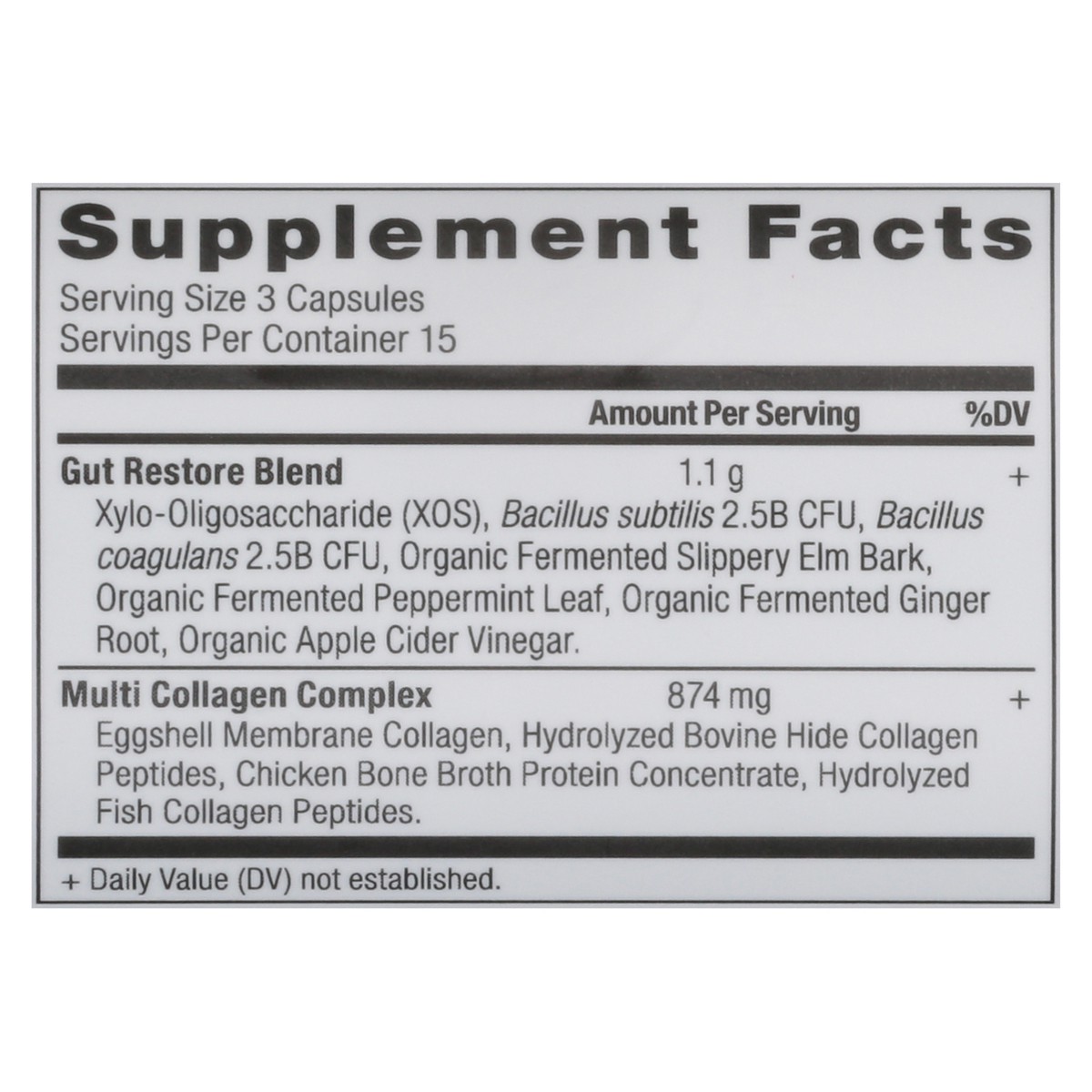 slide 7 of 14, Ancient Nutrition Gut Restore Multi Collagen 45 Capsules, 45 ct