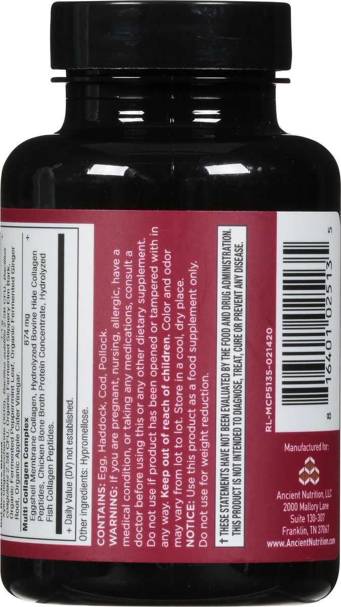 slide 10 of 14, Ancient Nutrition Gut Restore Multi Collagen 45 Capsules, 45 ct