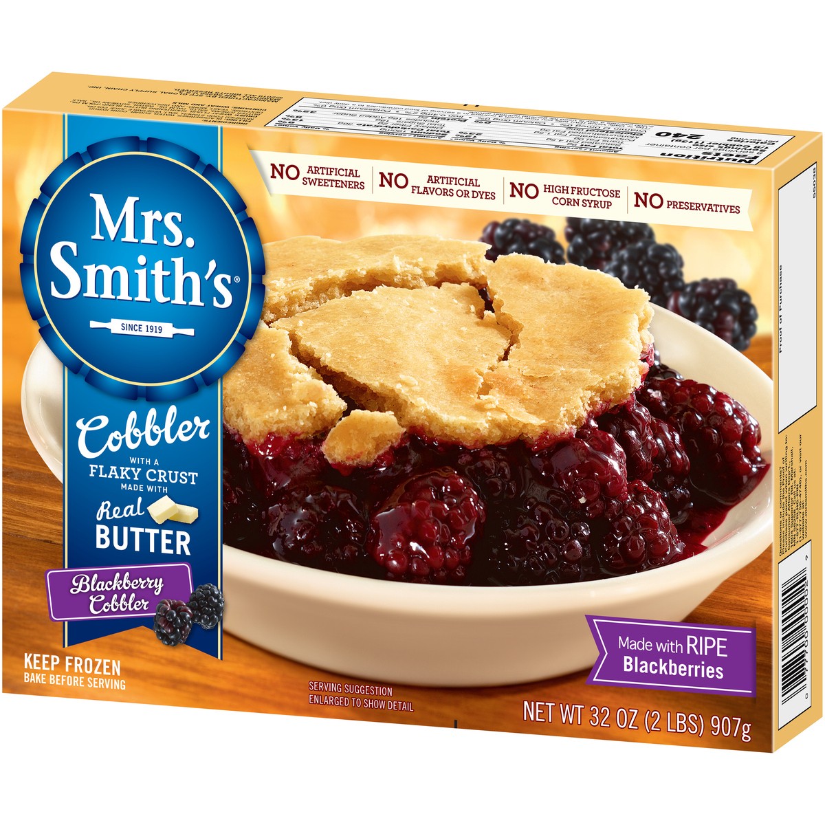 slide 7 of 9, Mrs. Smith's Blackberry Cobbler 32 oz. Box, 32 oz